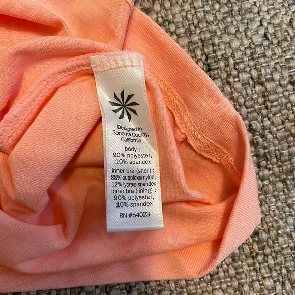 Athleta Swift Reach & Restore Tank Top, Energetic Peach SIZE M - Picture 7 of 12